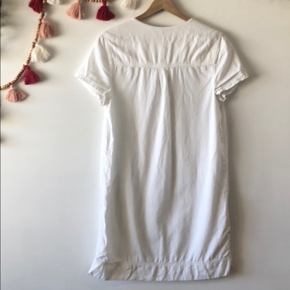 BCBGMaxazria White Lace Front Shift Dress Small - Picture 7 of 7